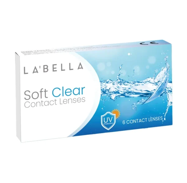 Labella Soft Clear Prescription Transparent Monthly Lens - Image 2