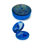Navy Blue Color Compass Lens Case