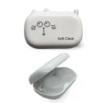 Soft Clear White Color Lens Case