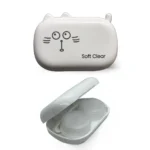 Soft Clear White Color Lens Case