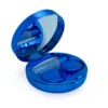 Navy Blue Color Compass Lens Case