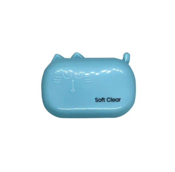 Soft Clear Blue Color Lens Case - Image 2